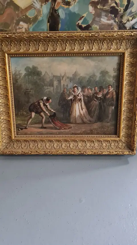 Reine entourée de sa cour