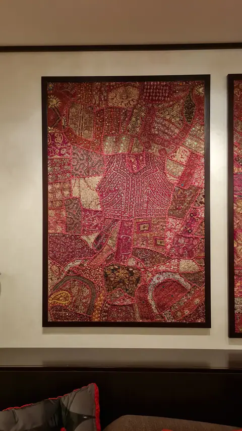 Triptique patchwork indien