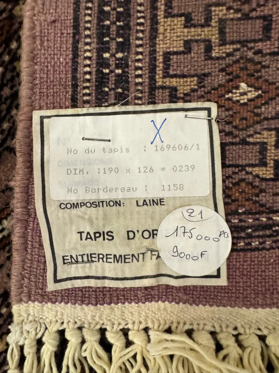 Tapis Pakistan – Bokhara rose